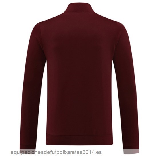 Nuevo Ropa Deportiva Con Cremallera Larga AS Roma 23/24 Rojo Baratas